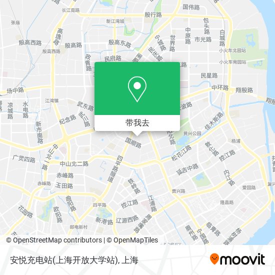 安悦充电站(上海开放大学站)地图