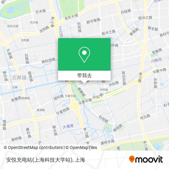 安悦充电站(上海科技大学站)地图