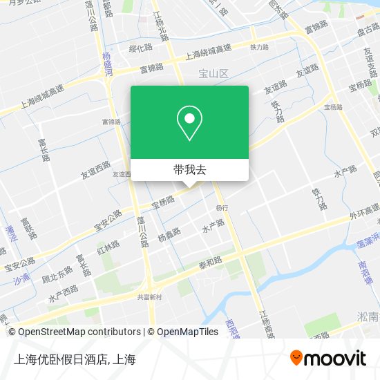 上海优卧假日酒店地图