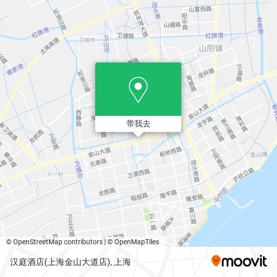 汉庭酒店(上海金山大道店)地图