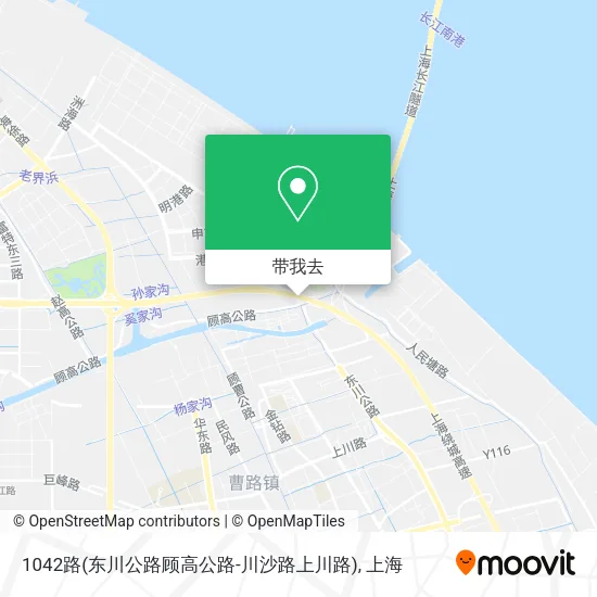 1042路(东川公路顾高公路-川沙路上川路)地图