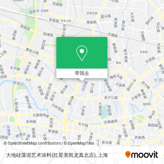 大地硅藻泥艺术涂料(红星美凯龙真北店)地图