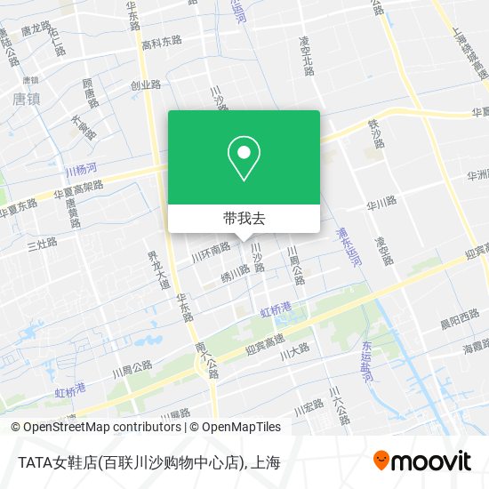 TATA女鞋店(百联川沙购物中心店)地图