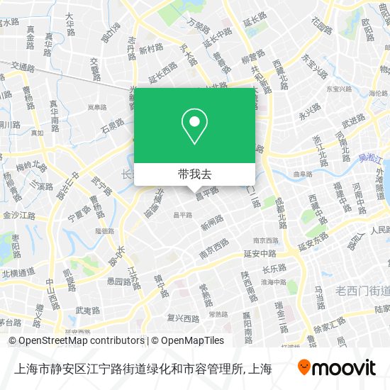 上海市静安区江宁路街道绿化和市容管理所地图
