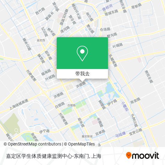 嘉定区学生体质健康监测中心-东南门地图