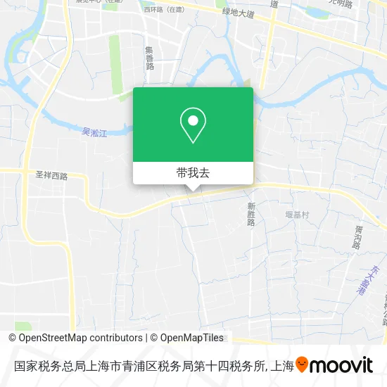 国家税务总局上海市青浦区税务局第十四税务所地图
