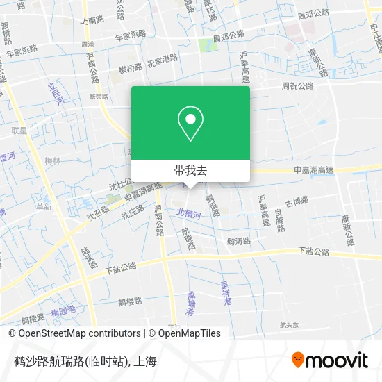 鹤沙路航瑞路(临时站)地图