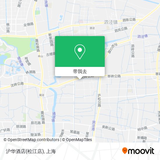 沪华酒店(松江店)地图