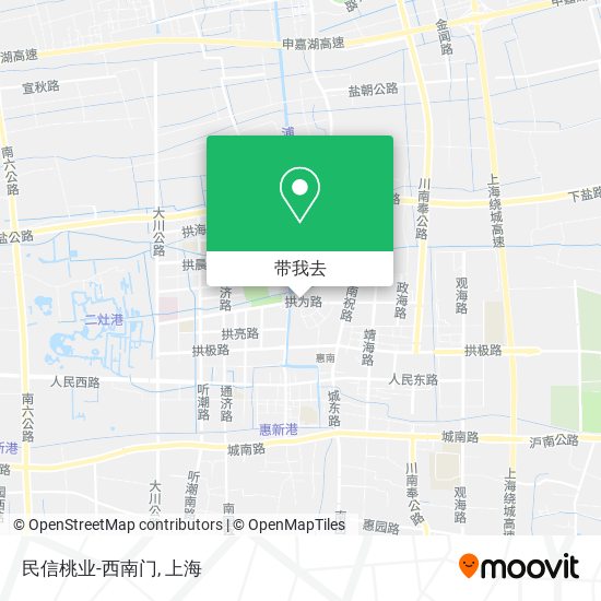 民信桃业-西南门地图