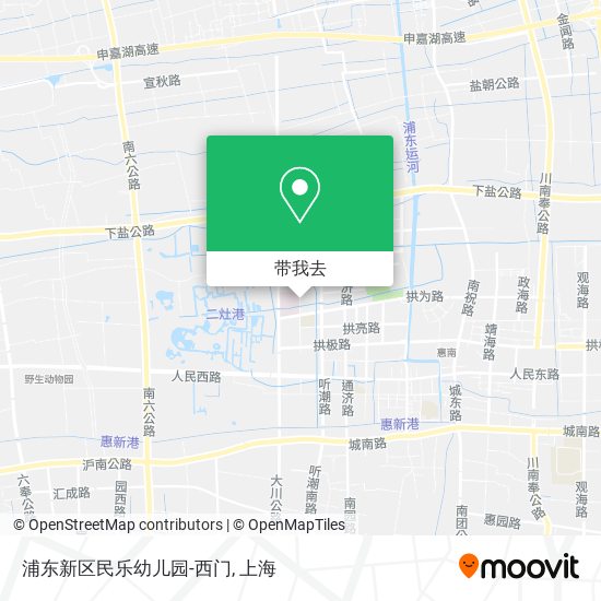 浦东新区民乐幼儿园-西门地图