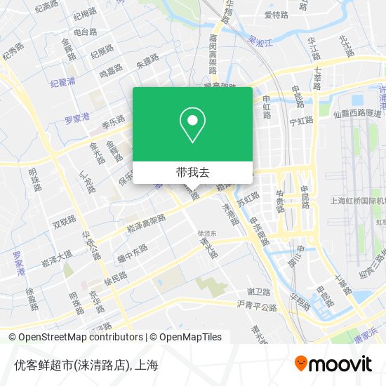 优客鲜超市(涞清路店)地图