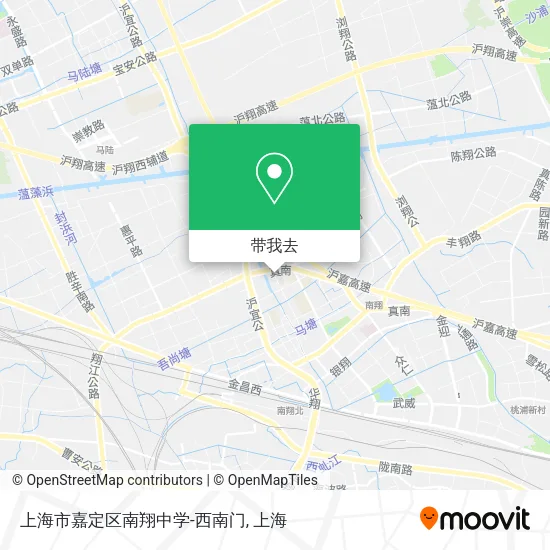 上海市嘉定区南翔中学-西南门地图
