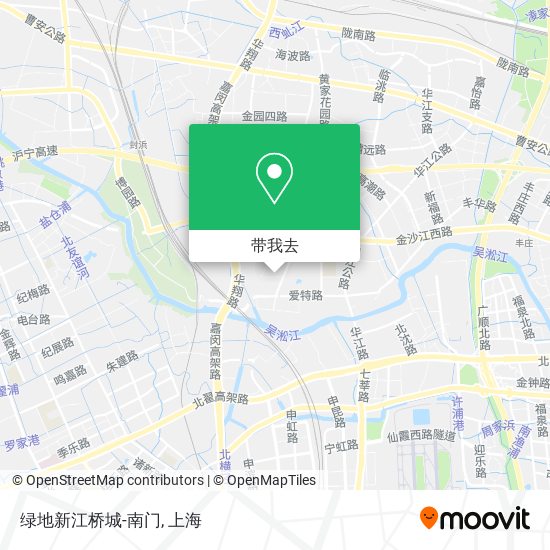 绿地新江桥城-南门地图