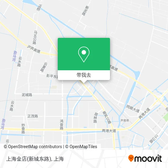 上海金店(新城东路)地图