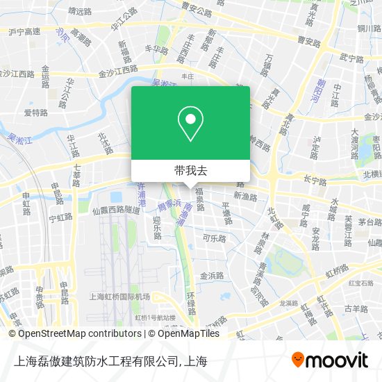 上海磊傲建筑防水工程有限公司地图