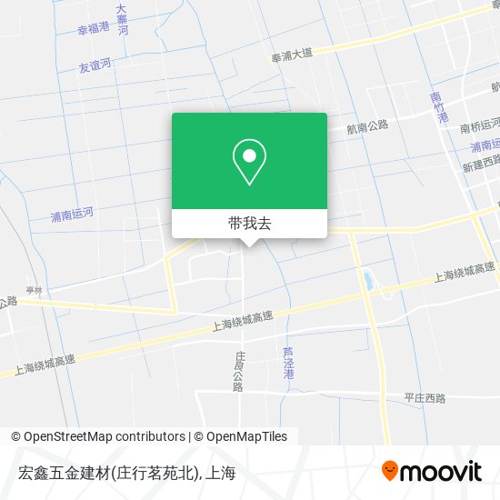 宏鑫五金建材(庄行茗苑北)地图