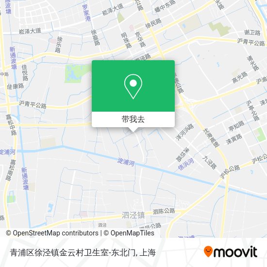 青浦区徐泾镇金云村卫生室-东北门地图