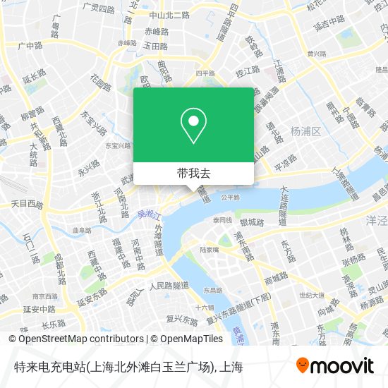 特来电充电站(上海北外滩白玉兰广场)地图