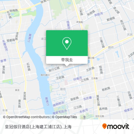 皇冠假日酒店(上海建工浦江店)地图