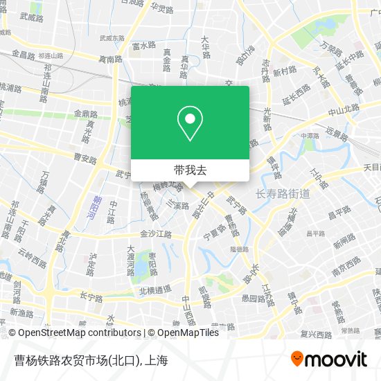 曹杨铁路农贸市场(北口)地图