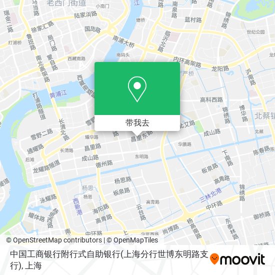 中国工商银行附行式自助银行(上海分行世博东明路支行)地图