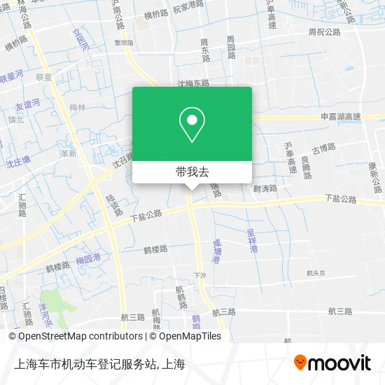 上海车市机动车登记服务站地图