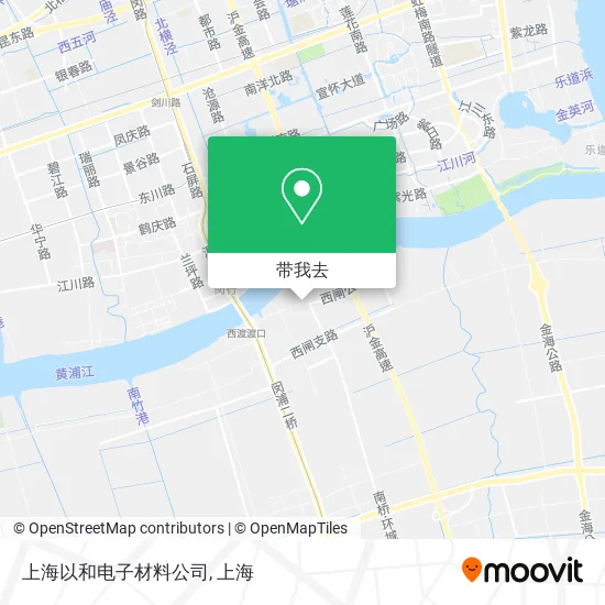 上海以和电子材料公司地图