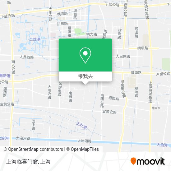 上海临喜门窗地图