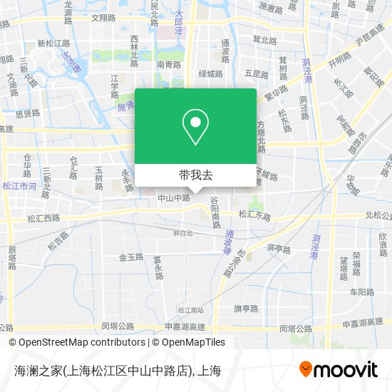 海澜之家(上海松江区中山中路店)地图