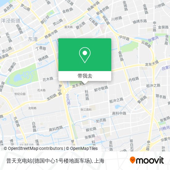 普天充电站(德国中心1号楼地面车场)地图