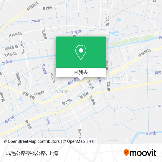 成毛公路亭枫公路地图