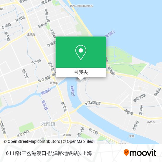 611路(三岔港渡口-航津路地铁站)地图