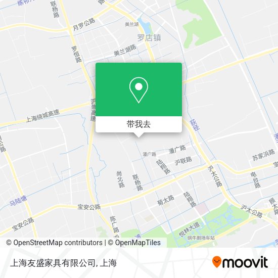 上海友盛家具有限公司地图