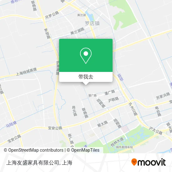 上海友盛家具有限公司地图