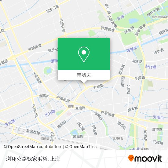 浏翔公路钱家浜桥地图