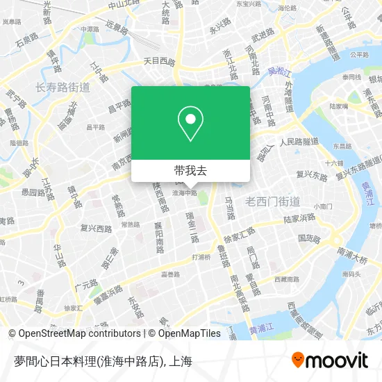 夢間心日本料理(淮海中路店)地图