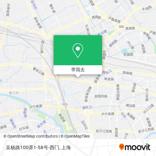 吴杨路100弄1-58号-西门地图