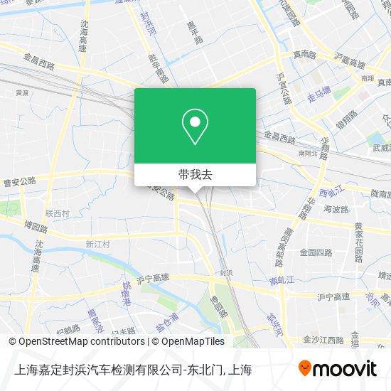 上海嘉定封浜汽车检测有限公司-东北门地图