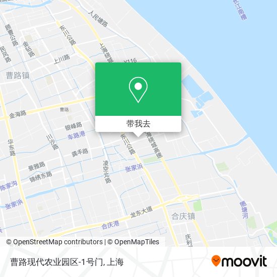 曹路现代农业园区-1号门地图