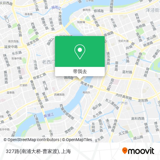327路(南浦大桥-曹家渡)地图