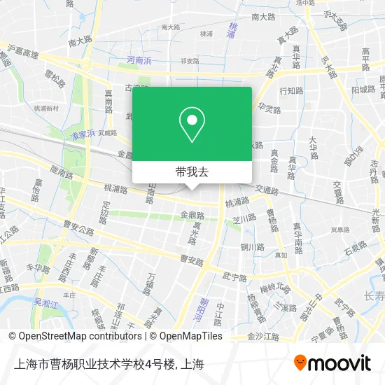 上海市曹杨职业技术学校4号楼地图