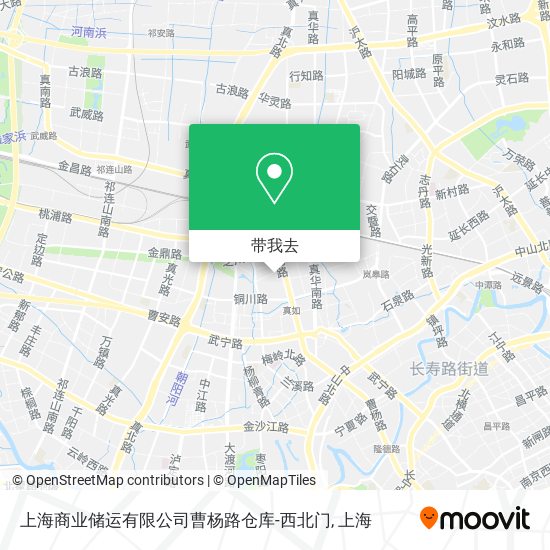 上海商业储运有限公司曹杨路仓库-西北门地图