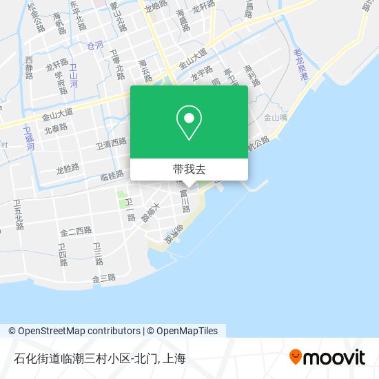 石化街道临潮三村小区-北门地图