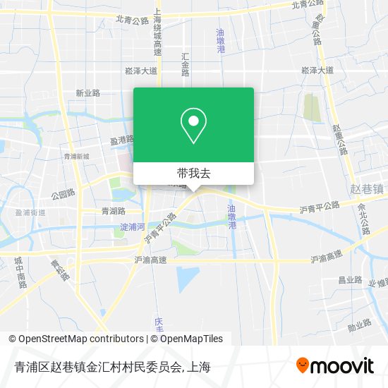 青浦区赵巷镇金汇村村民委员会地图