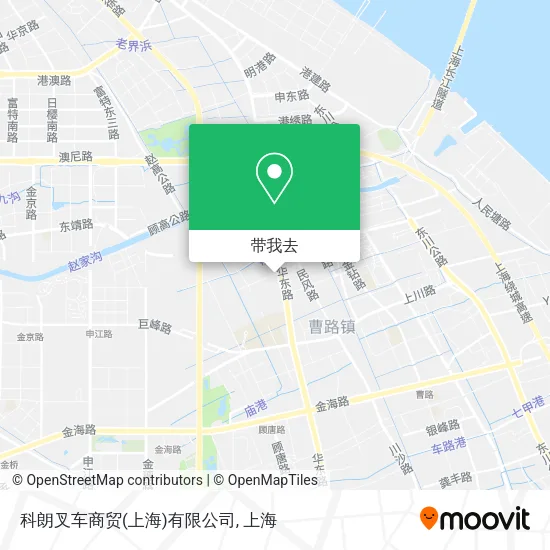 科朗叉车商贸(上海)有限公司地图