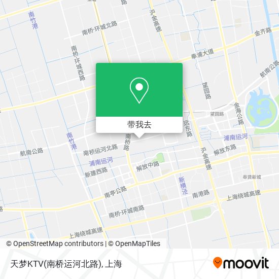 天梦KTV(南桥运河北路)地图