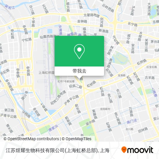 江苏煜耀生物科技有限公司(上海虹桥总部)地图