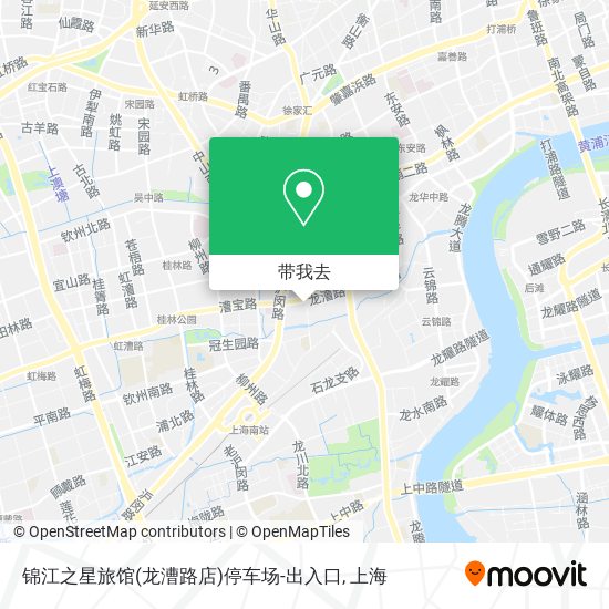 锦江之星旅馆(龙漕路店)停车场-出入口地图