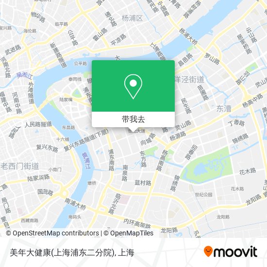 美年大健康(上海浦东二分院)地图