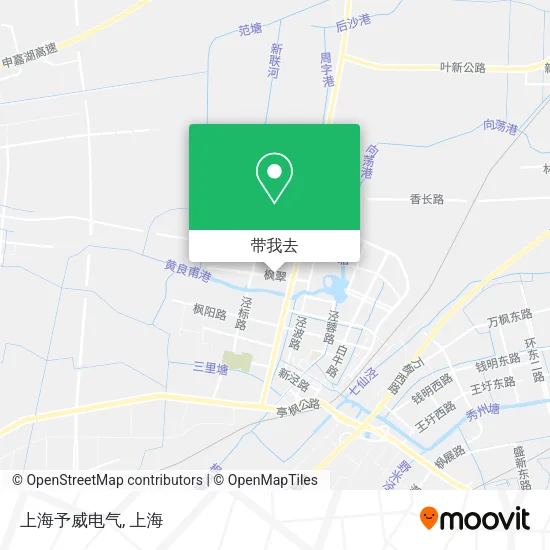 上海予威电气地图